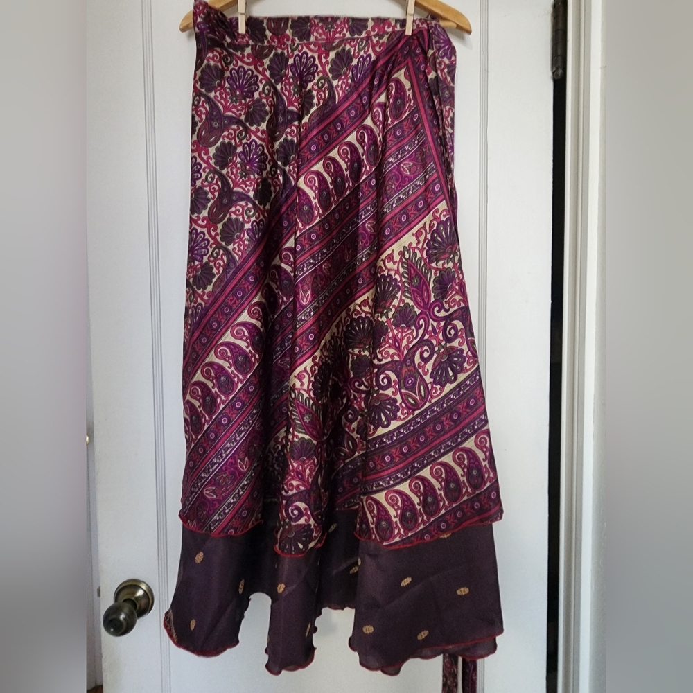 NWT Wevez Reversible Wrap skirt